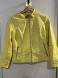 GIUBBOTTO DONNA IN SIMILPELLE GIALLO