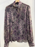CAMICIA SISLEY TGL VIOLA/GRIGIO FANTASIA