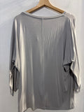 MAGLIA EAN13 TGL GRIGIO CHIARO C/STAMPA E STRASS