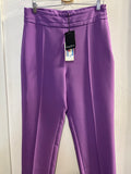 PANTALONE SPAGO DONNA TG48 VIOLA(PARI AL NUOVO)