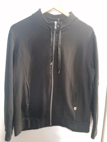 FELPA C.SHAVIEN TGXL NERO DONNA C/RIPORTO MACULATO