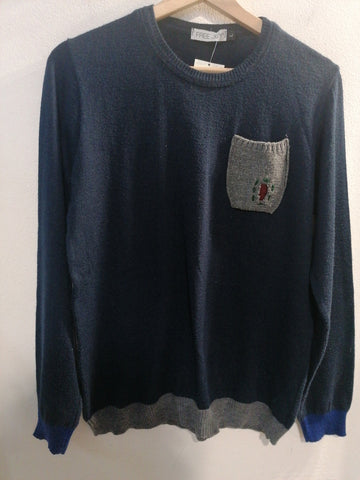 MAGLIONE FREE JOY TGL BLU UOMO