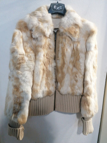 GIUBBOTTO DONNA TGM IN LAPIN BEIGE