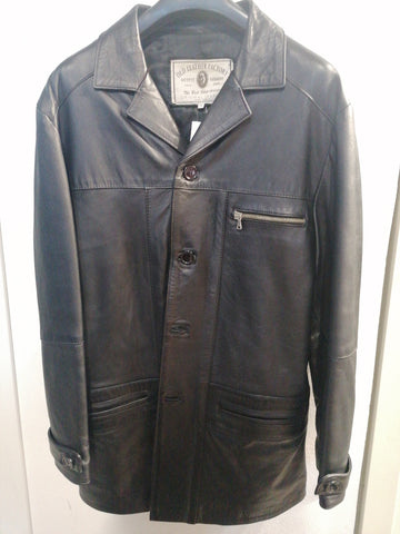 GIACCA UOMO TG50 IN VERA PELLE NERA