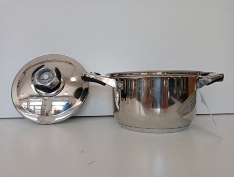 PENTOLA BAVARIA INOX DOPPIO FONDO 1 LITRO