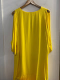ABITO DONNA HANITA TGS GIALLO C/NAPPINE BLU