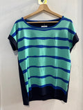 MAGLIA C.BENETTI TGL AZZURRO/BLU ROYAL A RIGHE