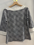MAGLIA NARACAMICIE TGL BIANCO/BLU A RIGHE