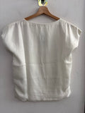 CANOTTA LIUJO TG.S BIANCO C/BORCHIE DORATE