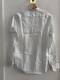 CAMICIA BOMBOOGIE TG.XS IN MISTO LINO BIANCO