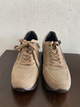 SCARPE IN BLU TG36 C/STRASS E CERNIERA BEIGE
