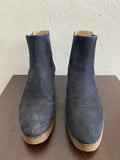 TRONCHETTO UNISA MIS.39 BLU CAMOSCIO