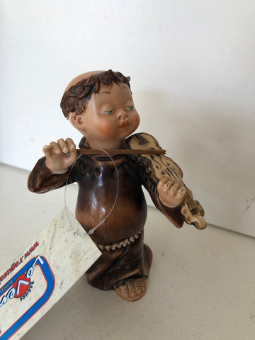 FRATE IN PORCELLANA CAPODIMONTE H10XL4XP4 CM