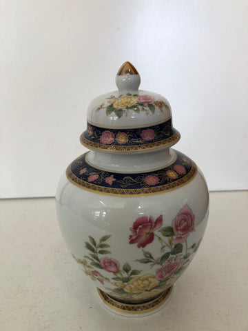 POTICHE IN PORCELLANA STILE ORIENTALE H15XDIAMETRO5 CM