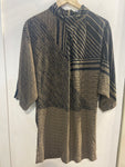 MAXI MAGLIA SILVIAN HEACH TGS BEIGE/NERO(PARI AL NUOVO)