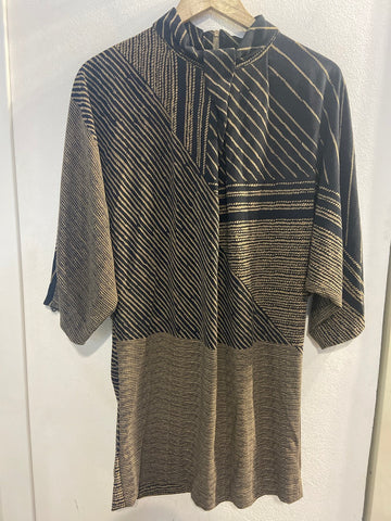MAXI MAGLIA SILVIAN HEACH TGS BEIGE/NERO(PARI AL NUOVO)