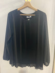 MAGLIA LIZALU' TGL PLISSETTATA NERO