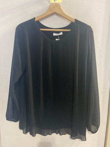 MAGLIA LIZALU' TGL PLISSETTATA NERO