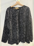 GIACCA NOTATIONS TG2XL NERO VELLUTO FANTASIA