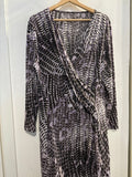 ABITO DONNA TGL LILLA/MARRONE FANTASIA