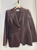 TAILLEUR PANTALONE CANTARELLI TG44 BORDEAUX GESSATO