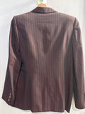TAILLEUR PANTALONE CANTARELLI TG44 BORDEAUX GESSATO