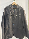 GIACCA BLAZER UOMO M.REBECCHI TG50 NERO GESSATO
