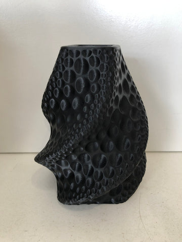 VASO NERO IN STAMPA 3D H20CM