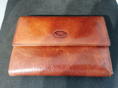 PORTAFOGLIO THE BRIDGE IN PELLE MARRONE