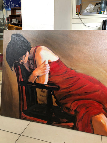 TECNICA MISTA SU TELA H83XL110XP5 CM