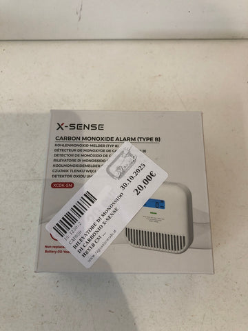 RILEVATORE DI MONOSSIDO DI CARBONIO X-SENSE H8XL8 CM PARI AL NUOVO