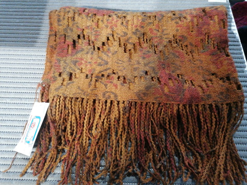 SCIARPONE COGNAC/VERDE