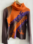 MAGLIONE ICEJEANS TGM MARRONE/VIOLA/ARANCIO