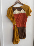 MAGLIA ORO PAGODA TG.L IN LINO SENAPE FANTASIA