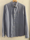 CAMICIA UOMO NAPAPJRI TGS A QUADRETTI BLU COTONE