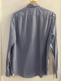 CAMICIA UOMO NAPAPJRI TGS A QUADRETTI BLU COTONE