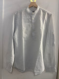 CAMICIA ZARA UOMO TGS BIANCO AZZURRATO ALLA COREANA