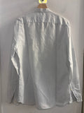 CAMICIA ZARA UOMO TGS BIANCO AZZURRATO ALLA COREANA