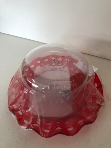 PORTA DOLCI IN PLASTICA PARI AL NUOVO H10XDIAMETRO25 CM PARI AL NUOVO