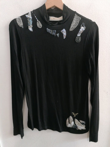 LUPETTO FRACOMINA TGS NERO C/PAILETTES