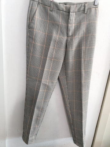 PANTALONE ONLY TG40 PIEDIPULL NERO/BIANCO DONNA